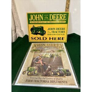 John Deere Farm Equipment Rustic Metal Signs 2